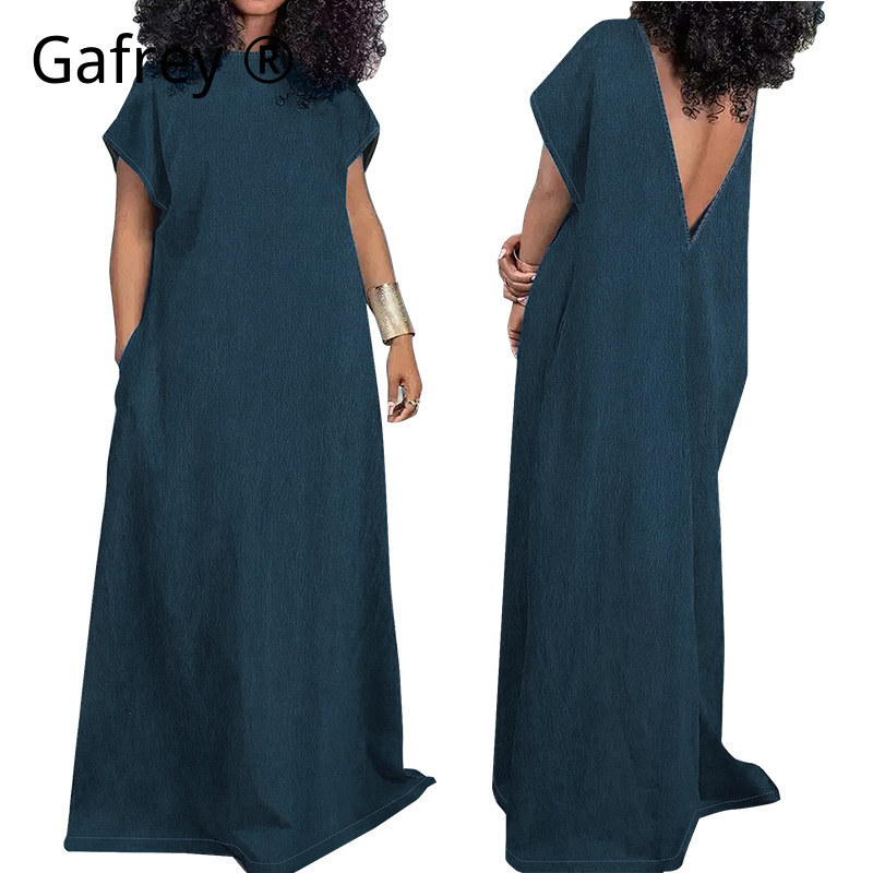 Women Fashion Jeans - XXXXL Artı Boyutu Kadın Denim Maxi