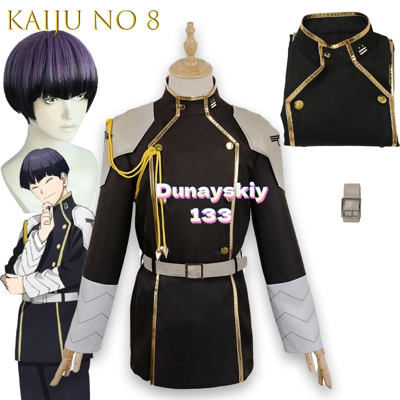 Belted Shirt Dress - Anime No 8 Kaiju Cosplay Fantezi