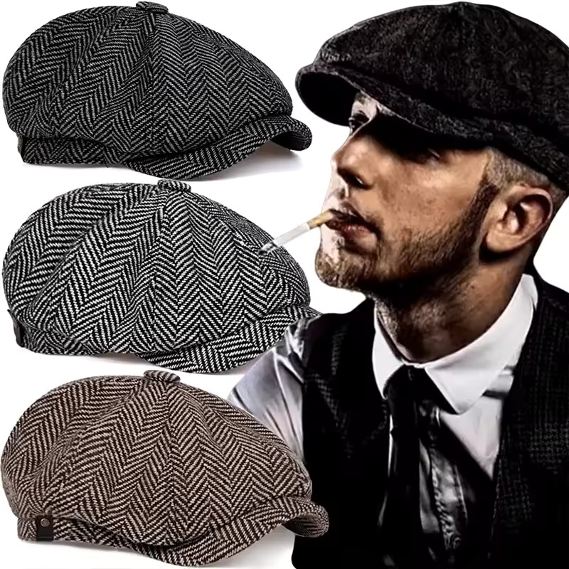 Women'S Fashion Peaky Blinders - Moda Tüvit Peaky Blinders Gazeteci Şapkaları