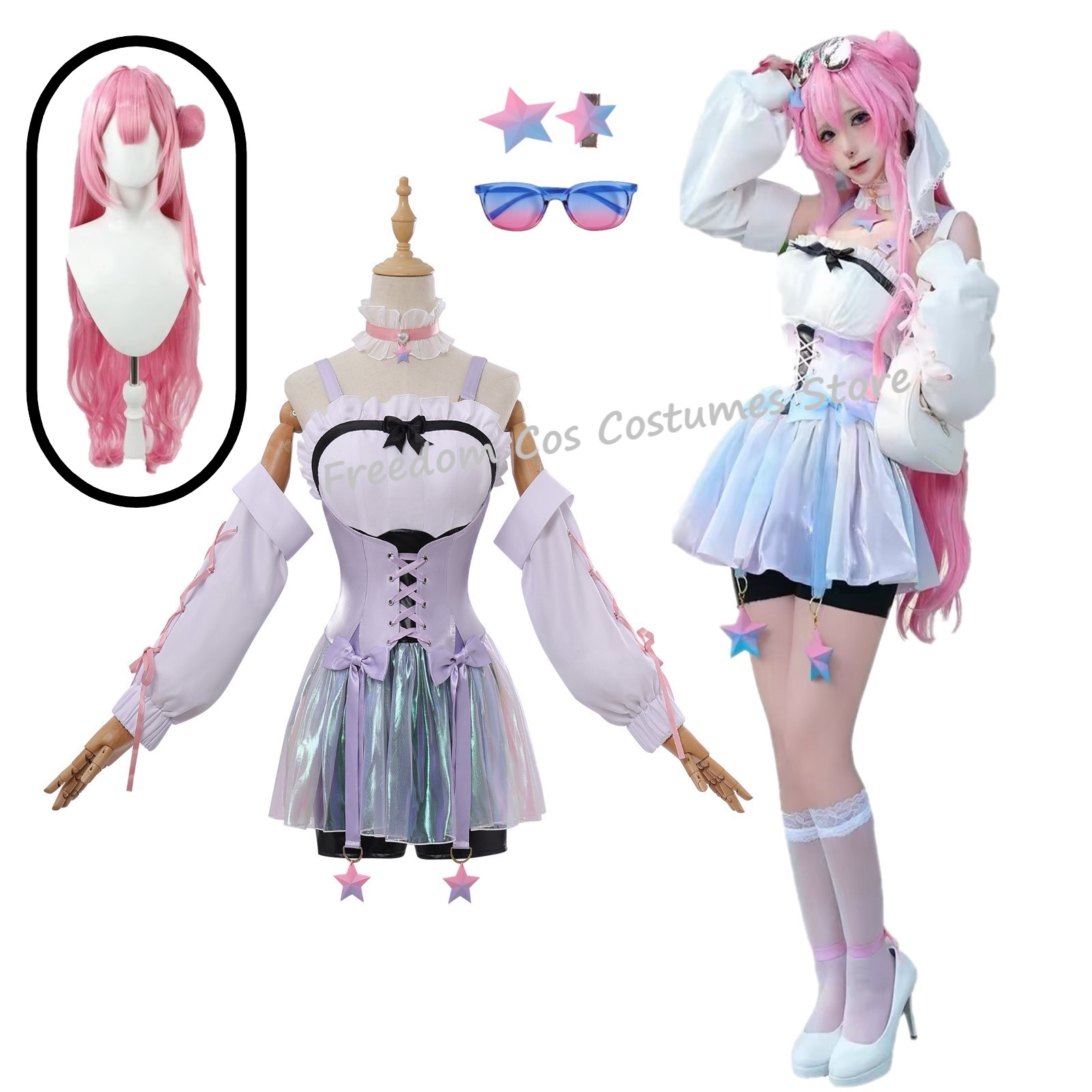 Women'S Fashion Korea - Anime Zafer Tanrıçası Dorothy Cosplay Kostümü