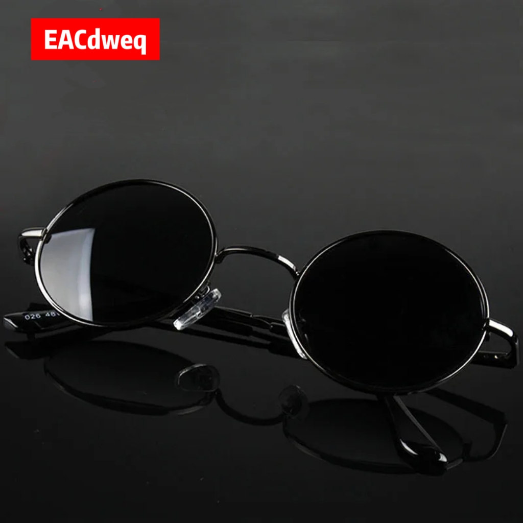 Women Fashion Glasses - Retro Vintage Yuvarlak Güneş Gözlüğü Erkek
