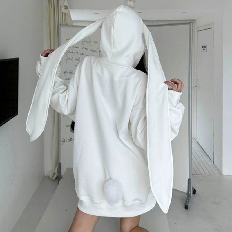 2025 Sonbahar Kawaii Tavşan Bü - Women'S Fashion Zip Up Hoodies incelemesi ve fiyatı