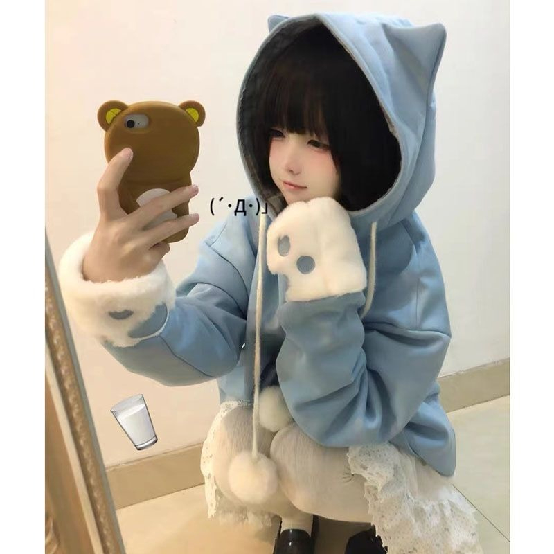 Japon Sevimli Anime Nakışlı Ke - Women'S Fashion Zip Up Hoodies incelemesi ve fiyatı