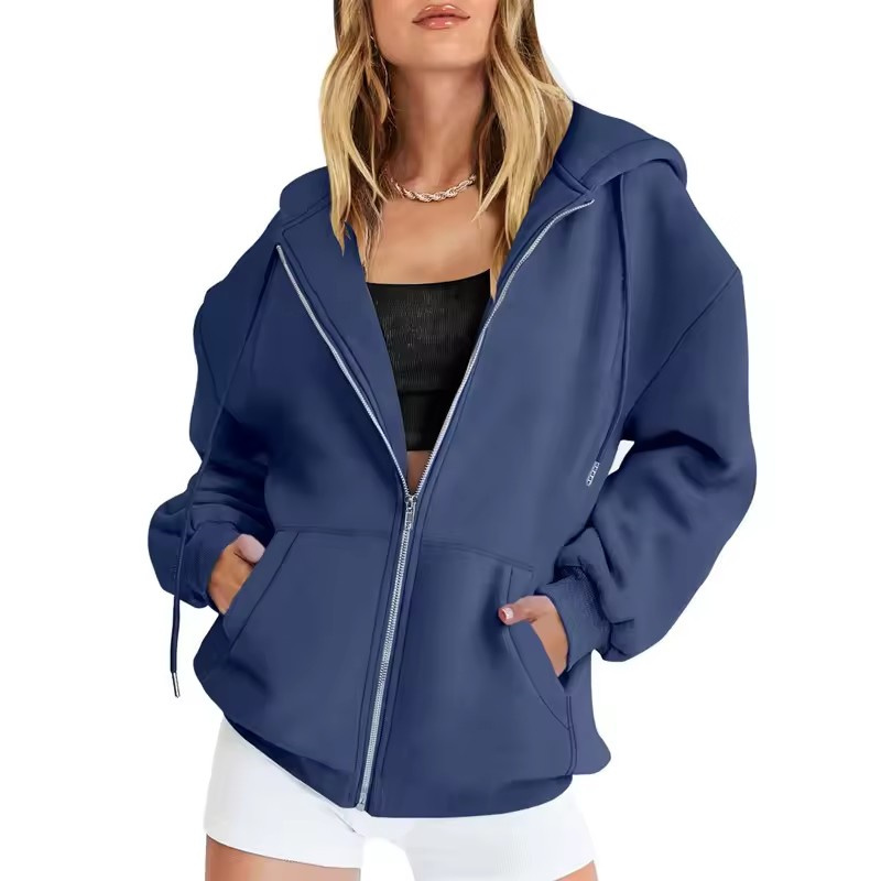 İlkbahar sonbahar Moda fermuar - Women'S Fashion Zip Up Hoodies incelemesi ve fiyatı