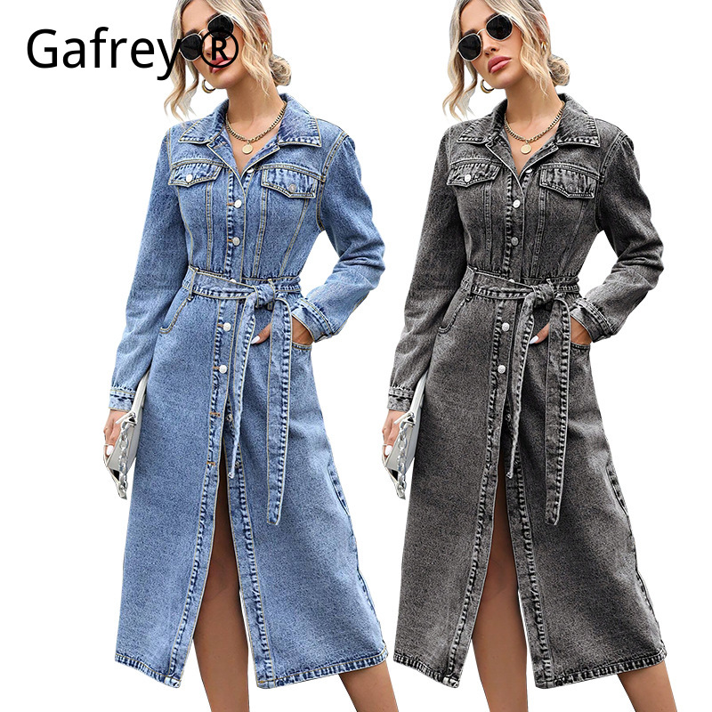 Kadınlar Uzun Kollu Denim Elbi - Women Fashion Jeans incelemesi ve fiyatı