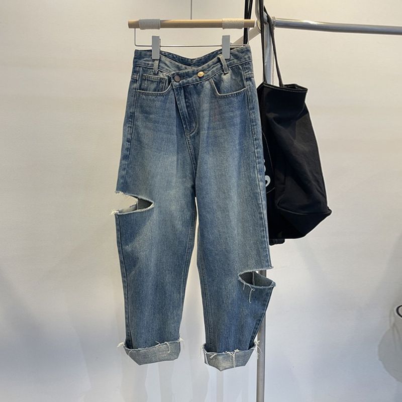 Yaz Kadın Yırtık Kot Yüksek Be - Women Fashion Jeans incelemesi ve fiyatı