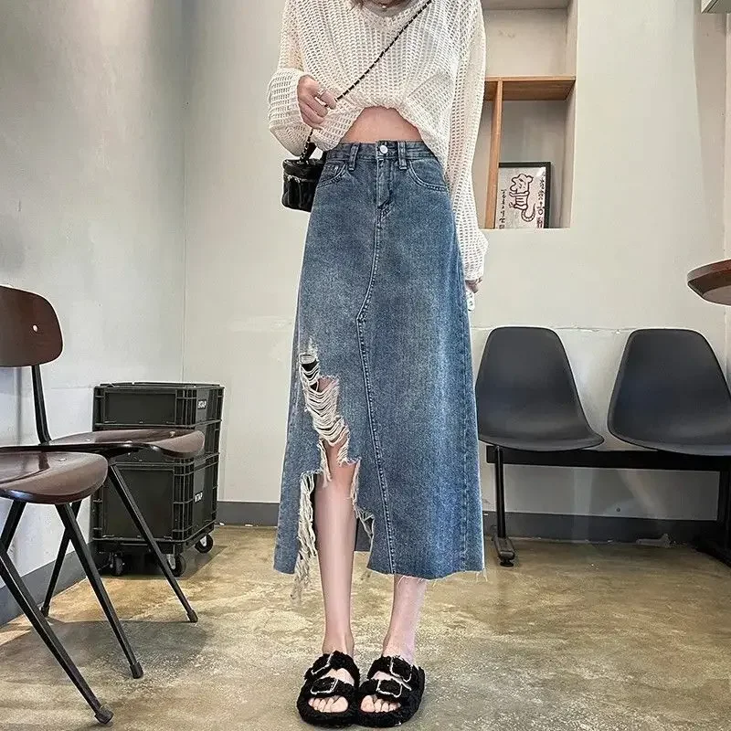 Yüksek Bel Yırtık Detaylı Kadı - Women Fashion Jeans incelemesi ve fiyatı