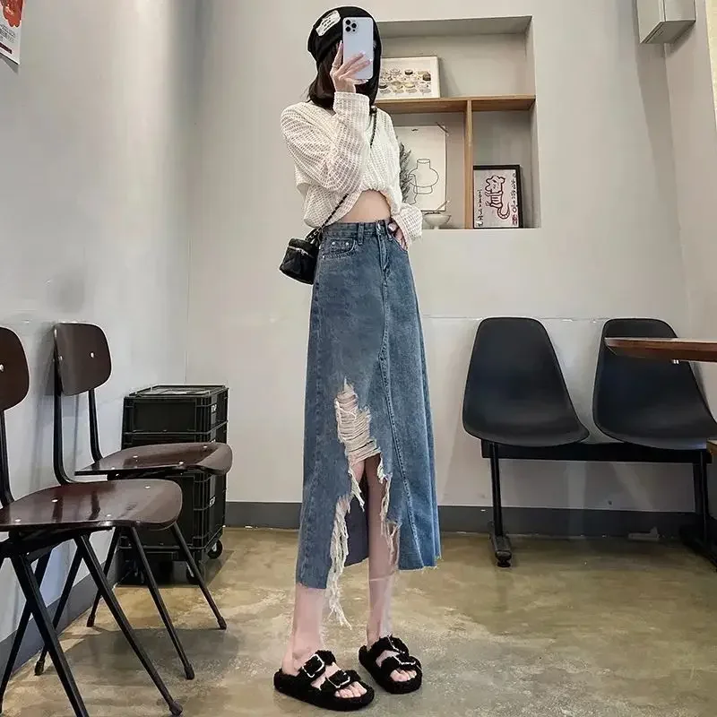 Yüksek Bel Yırtık Detaylı Kadı - Women Fashion Jeans incelemesi ve fiyatı