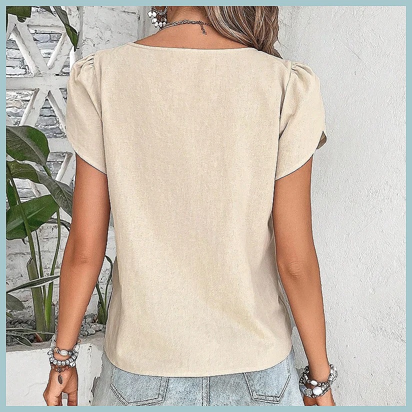 2024 Yaz Vintage Düz Renk Kadı - Women Top Fashion incelemesi ve fiyatı