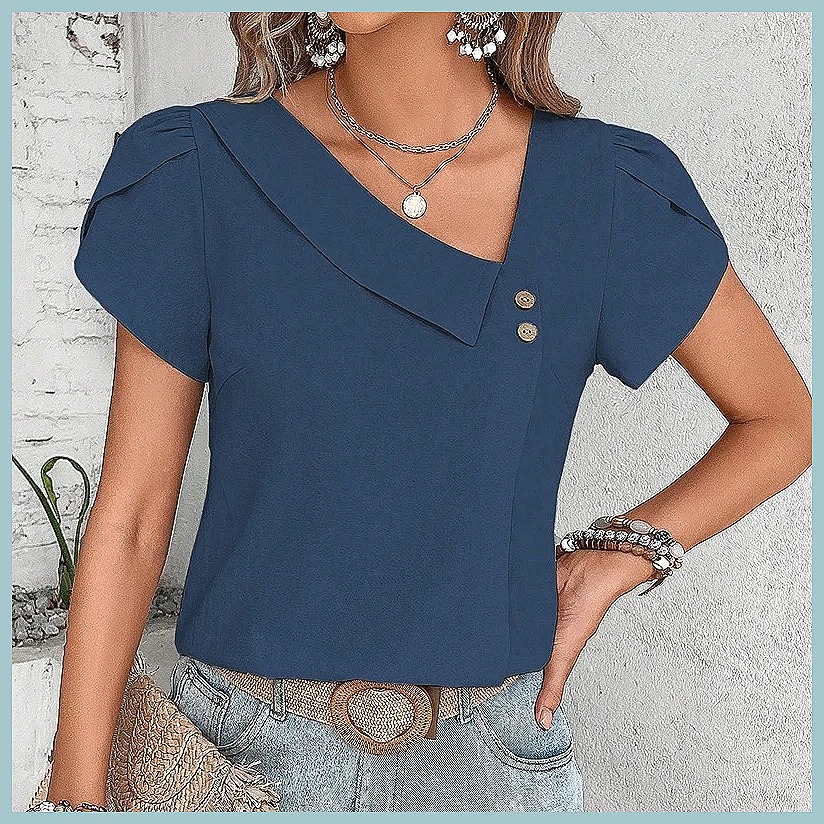 2024 Yaz Vintage Düz Renk Kadı - Women Top Fashion incelemesi ve fiyatı